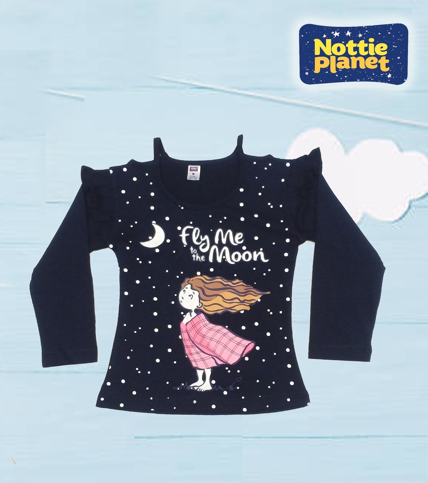 Girls Printed T-shirt FG102 Moozoo Fashions