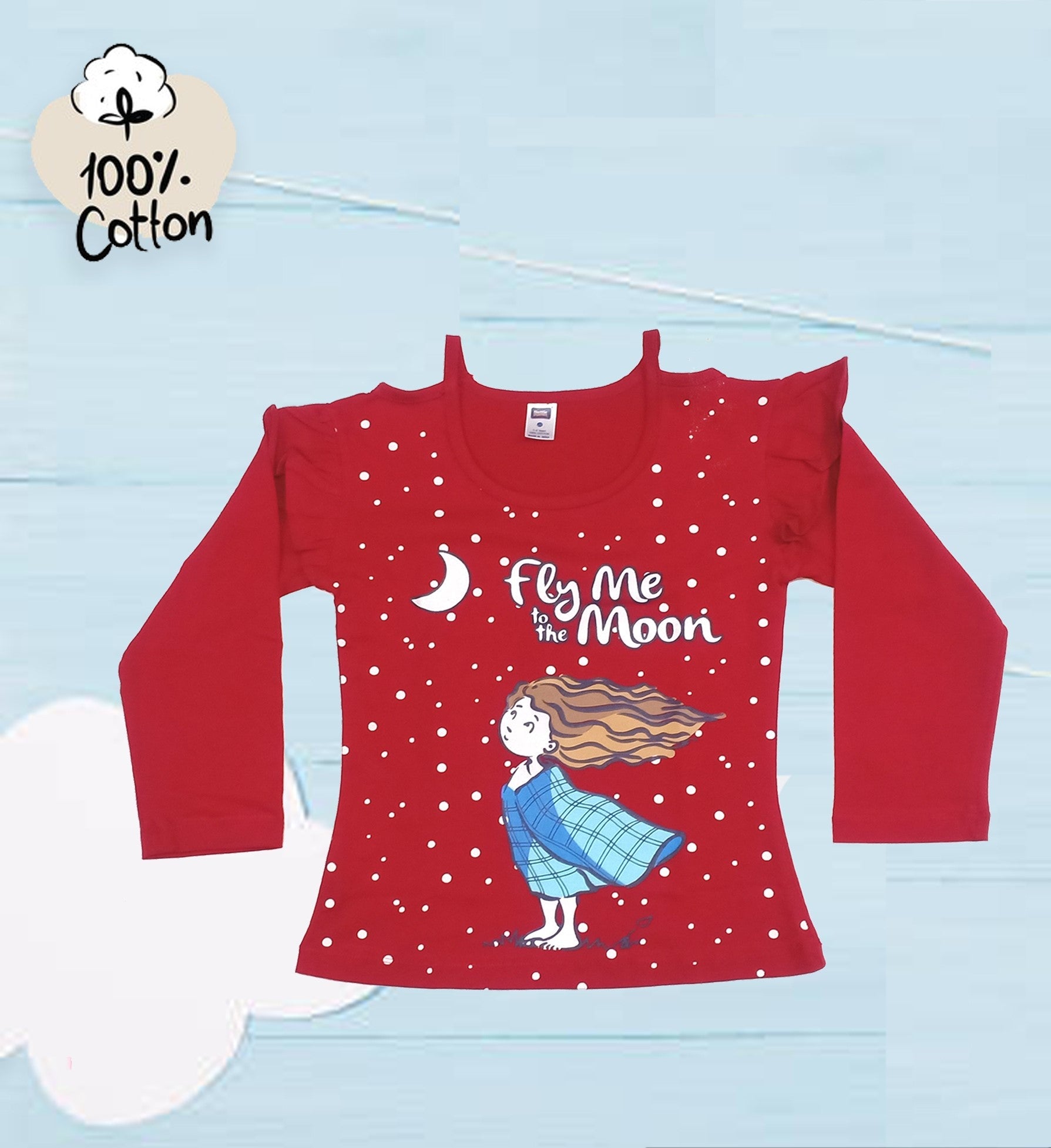 Girls Printed T-shirt FG102 Moozoo Fashions
