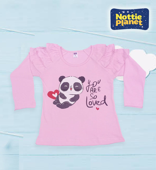 Nottie Planet Full Sleeves Panda Printed FG103 Moozoo Fashions