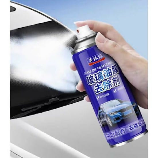 Anti-Fog Glass Cleaner Spray 450ml - Oil Film Remover & Dust Repellent for Car & Home Glass
