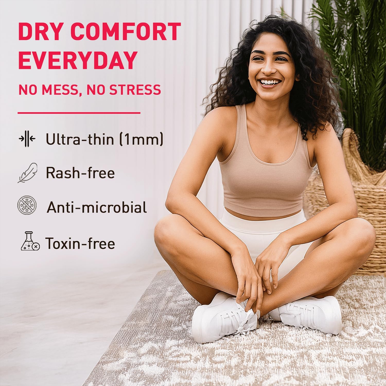 Sirona Panty Liners 20 pcs | Ultra-Soft, Antimicrobial, Fragrance-Free & Paraben-Free | Daily Freshness & Dry Comfort for Light Leaks, Discharge & Spotting | Breathable, Chemical-Free | Pack of 12