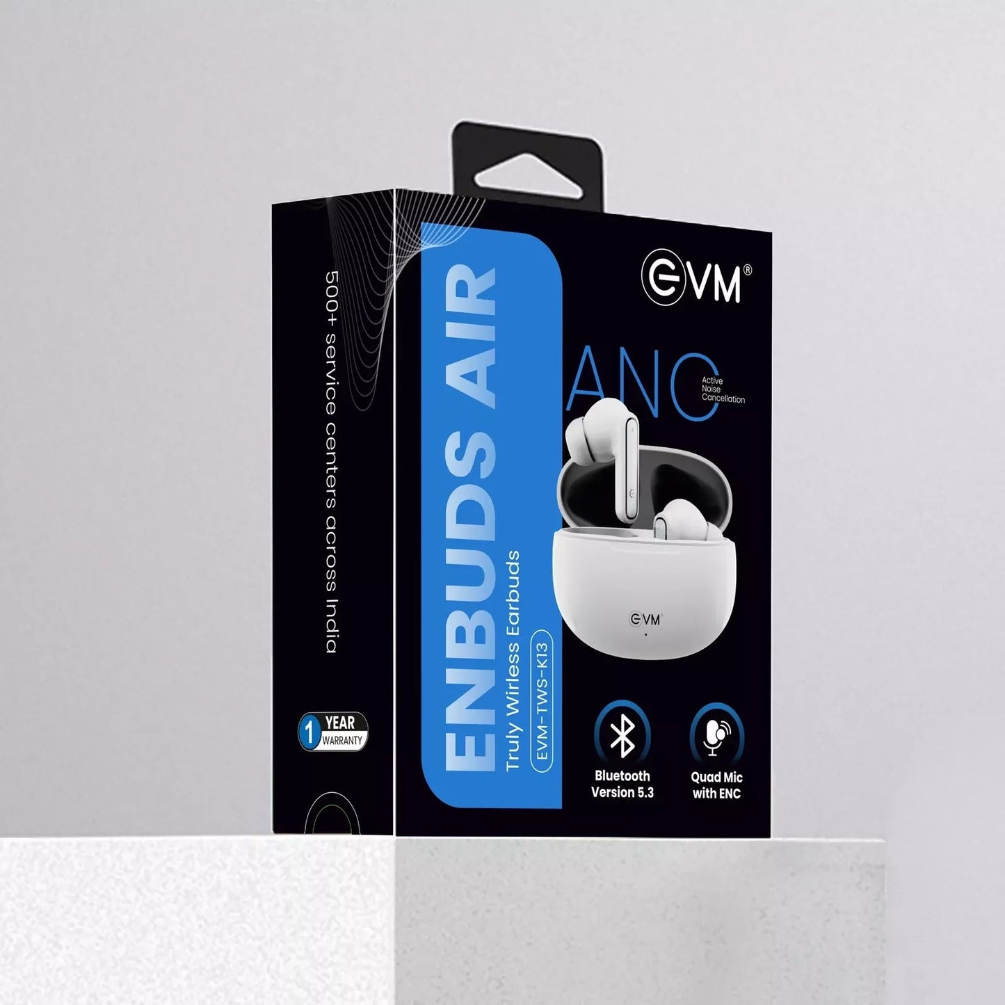 EVM Enbuds Air TWS Earbuds with ANC & 20H Playtime (EVM-TWS-K13) Halfpe Deals