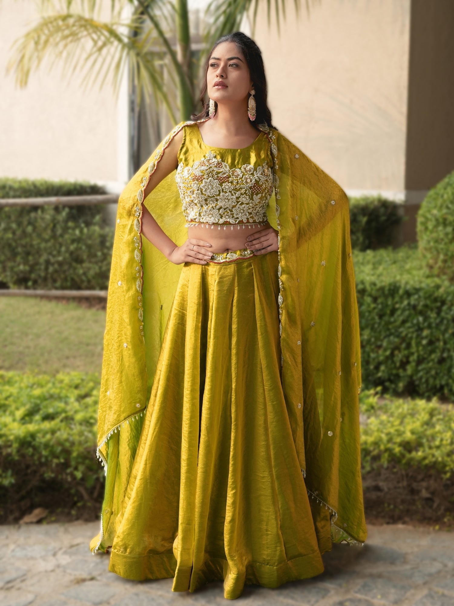 Fendy Silk Beads Work Lehenga Choli Set