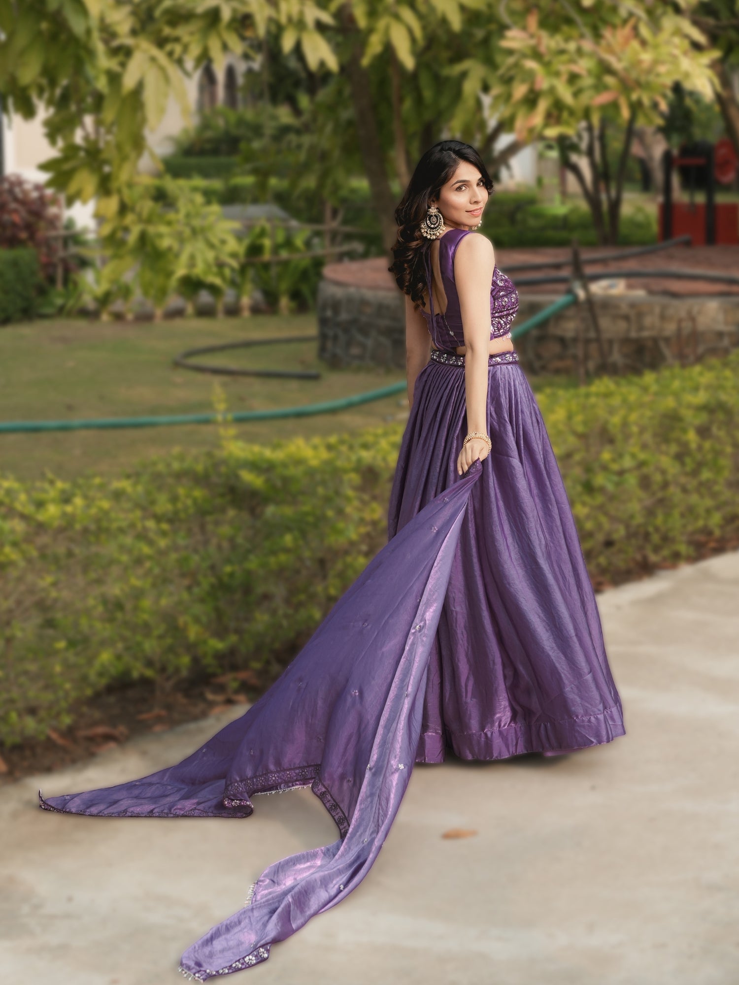 Fendy Silk Beads Work Lehenga Choli Set