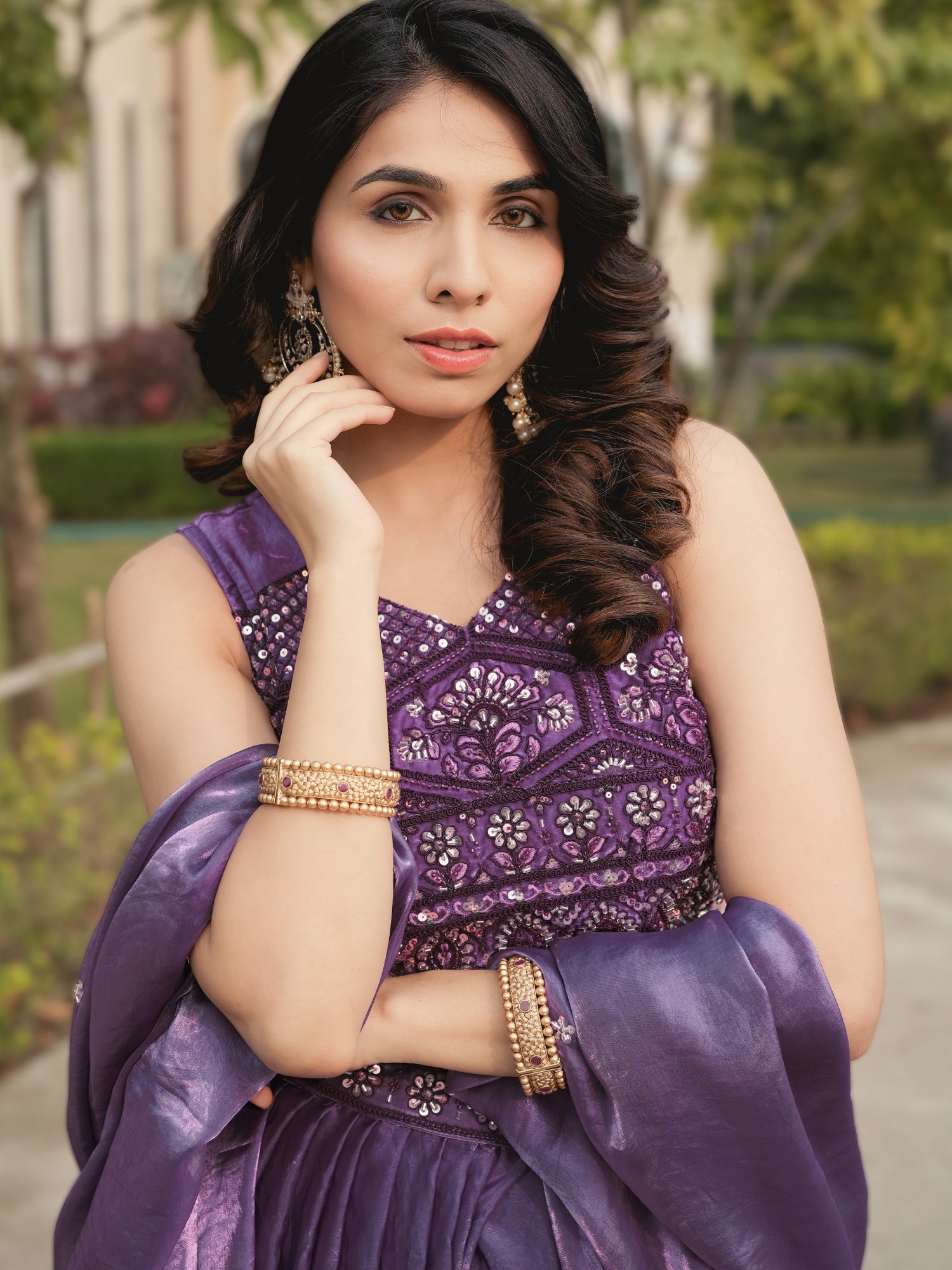 Fendy Silk Beads Work Lehenga Choli Set