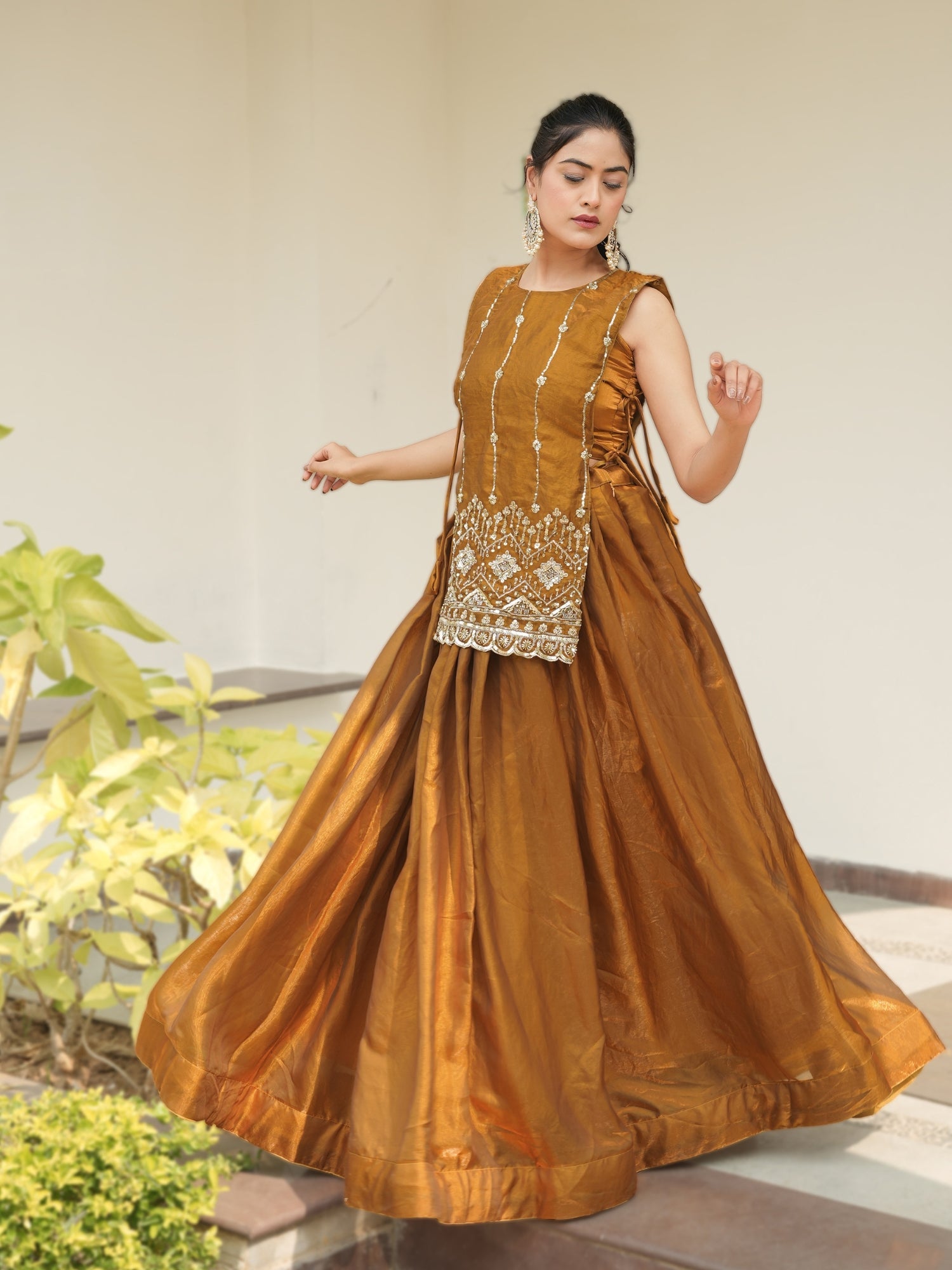 Premium Beads Embroidered jacket-Lehenga Sets