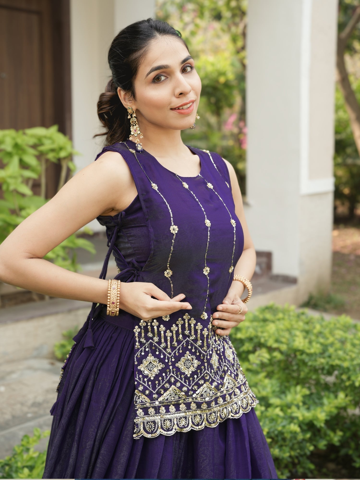 Premium Beads Embroidered jacket-Lehenga Sets