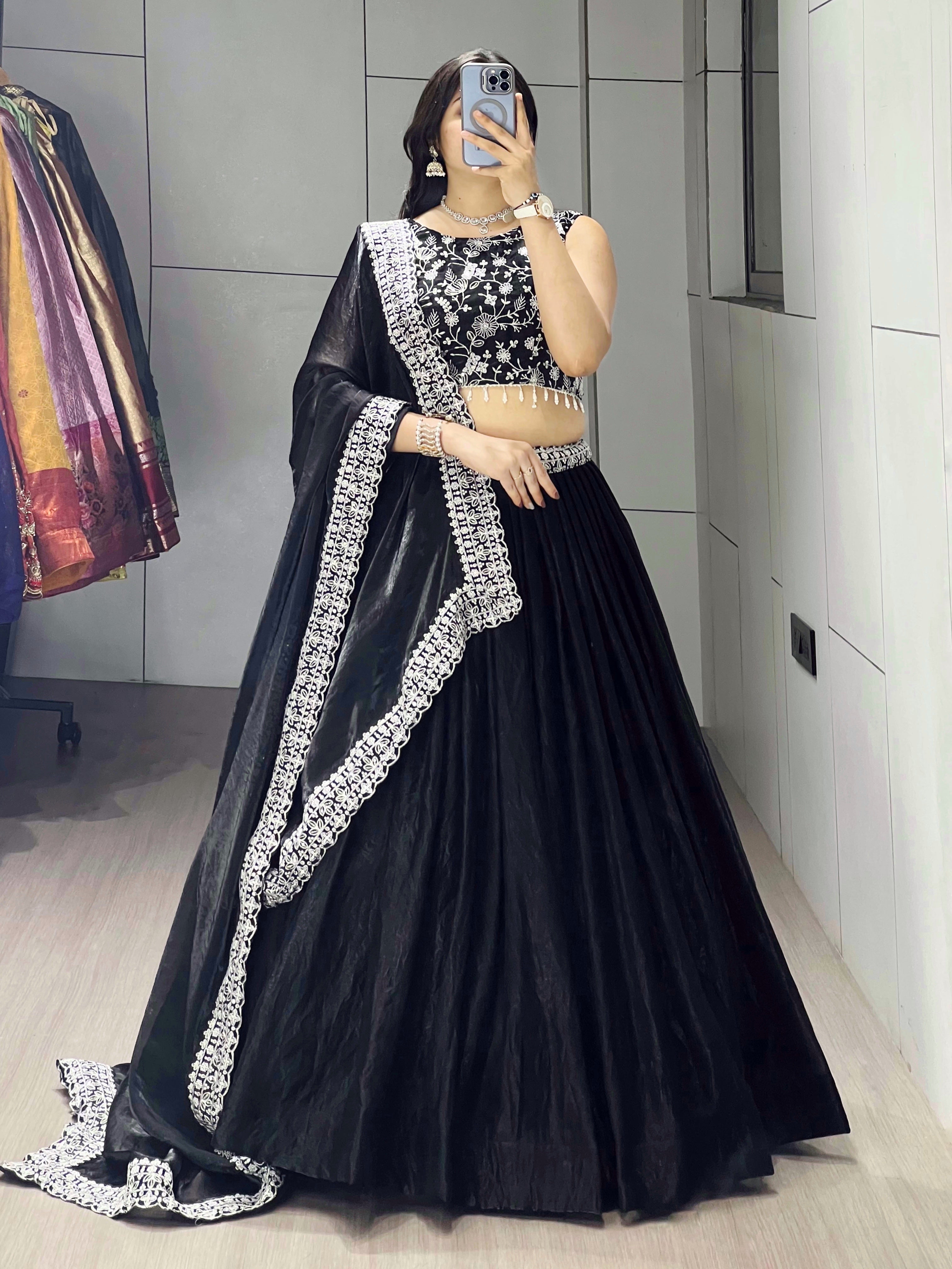 Premium Fendy Silk Lehenga Sets With unstiched Blouse