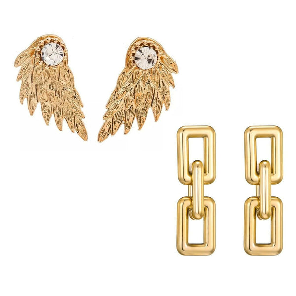 Heavenly Extravaganza Earrings Combo Set of 2 Elegant & Trendy Jewelry for Women pinapes