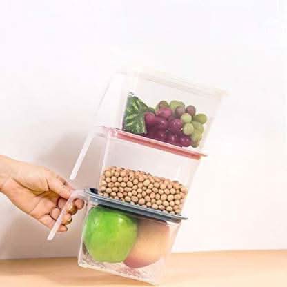 1100ml Square Airtight Unbreakable Food Storage Container (Set Of 6) HP DD