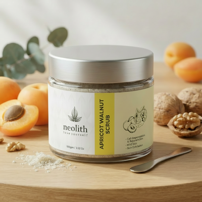 Apricot walnut scrub (100gm) | NEOLITH