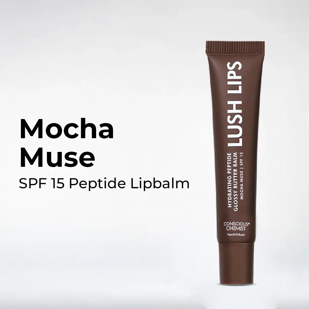 Glossy Peptide Lip Balm | Mocha Muse | Hydrates & Plumps | Lush Lips