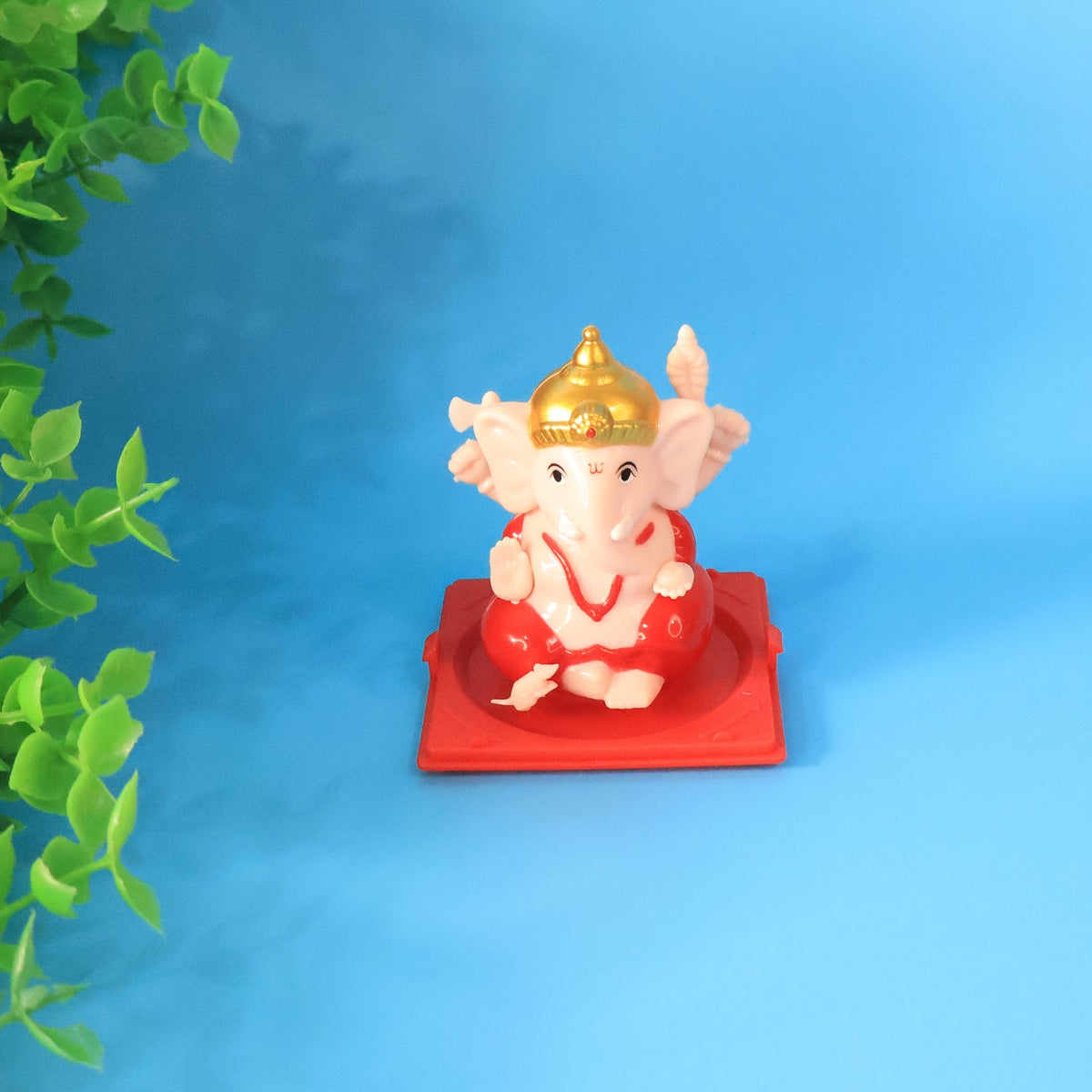 Decorative Small Lord Ganesh Idol In Transparent Case (1 Pc) HP DD