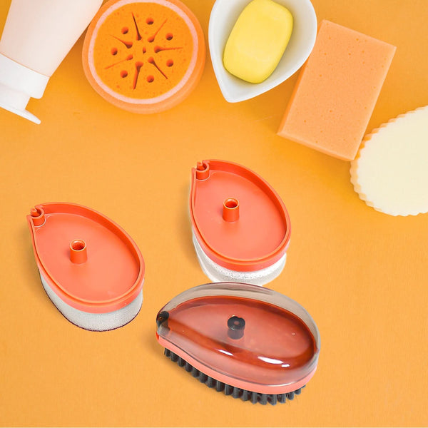 3-in-1 Multipurpose Cleaning Brush – Compact Tool for Bottles, Lids, and Hard-to-Reach Areas