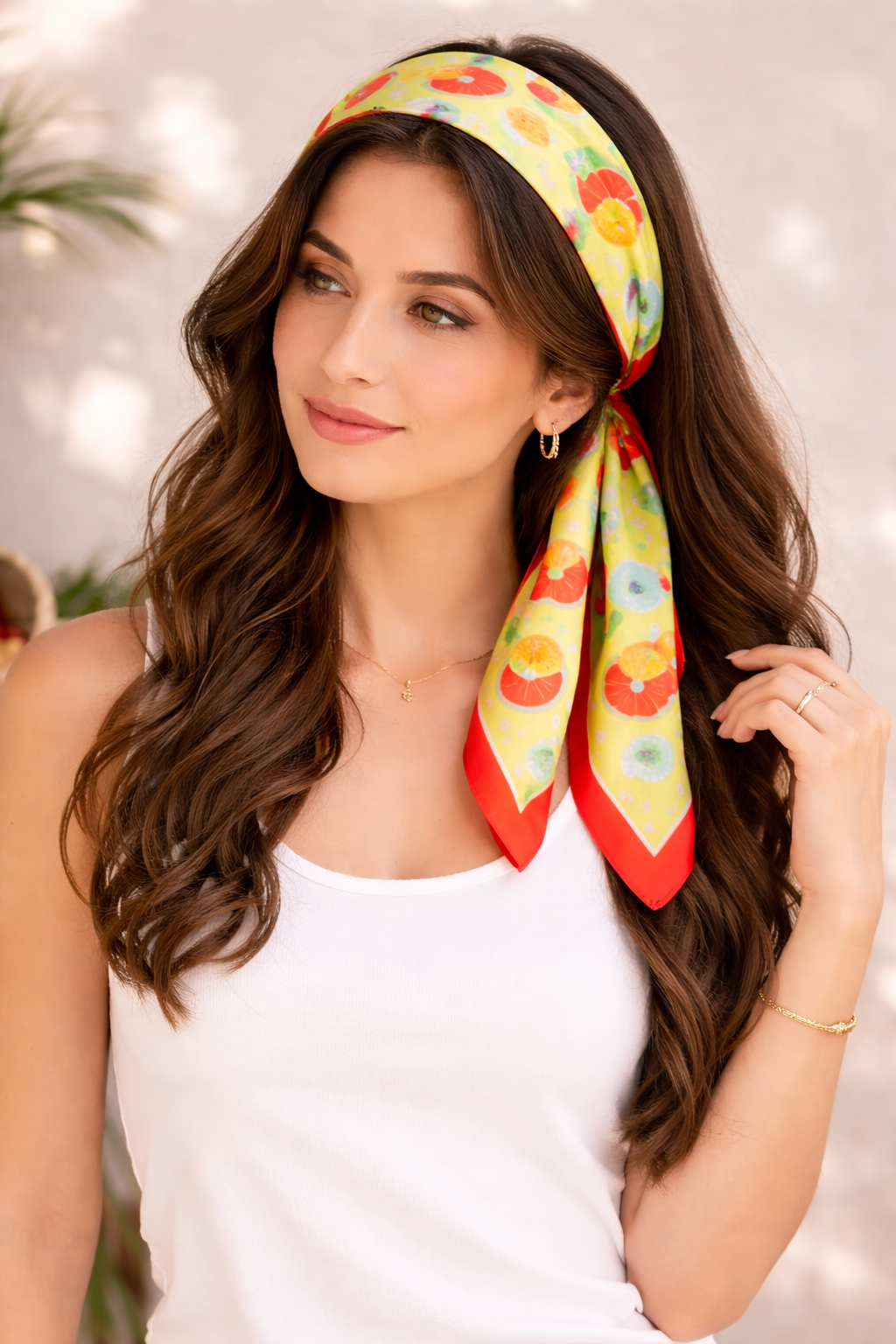Beautiful Satin Printed Scarves