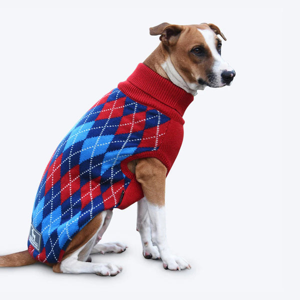 HUFT Argyle Dog Sweater - Heads Up For Tails