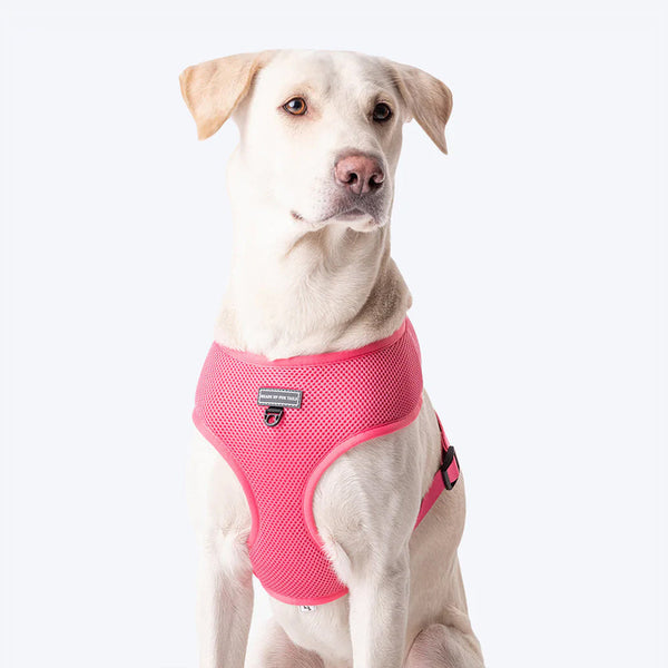 HUFT Classic Mesh Dog Harness - Pink - Heads Up For Tails