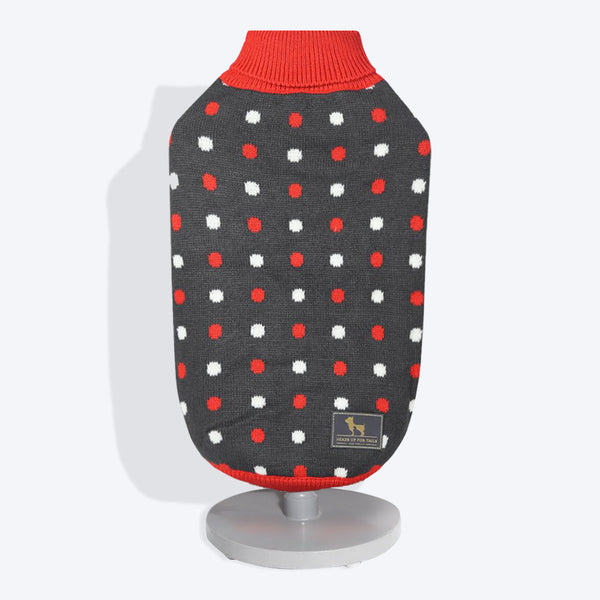 HUFT Polka Dog Sweater - Dotted Dark Grey4