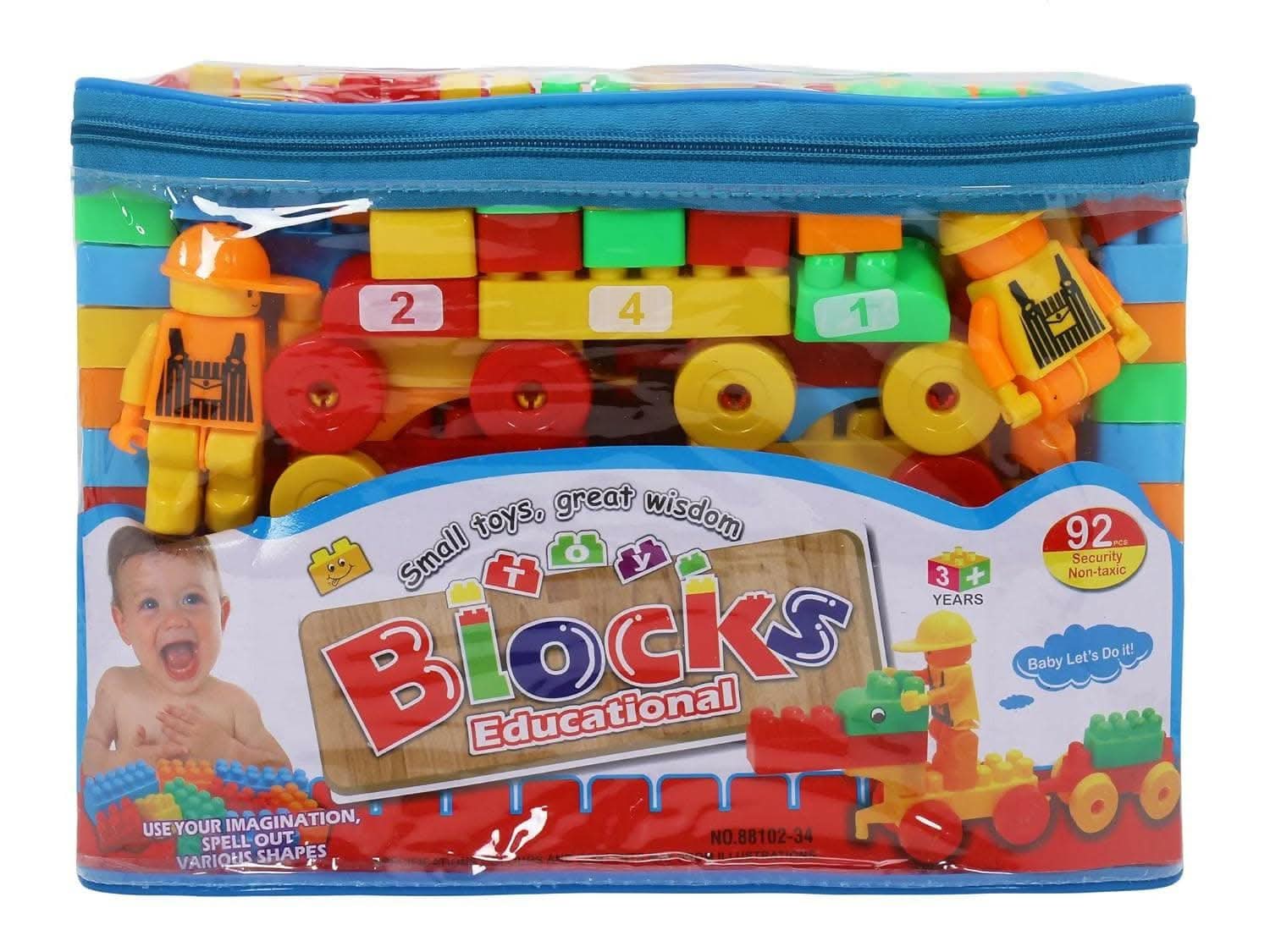 Kids Treasures Educational Building Blocks (multi-color) - HalfPe