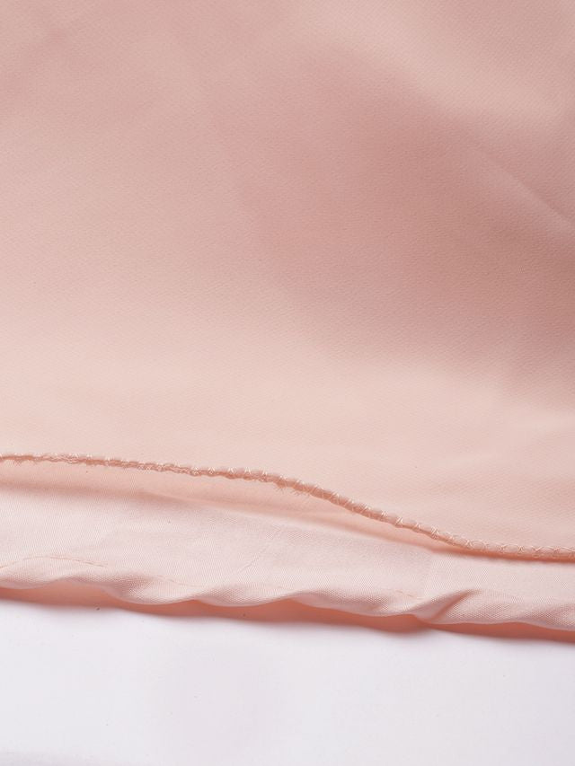 Bollywood Vogue Ready To Wear Embroidered Peach Georgette Gown