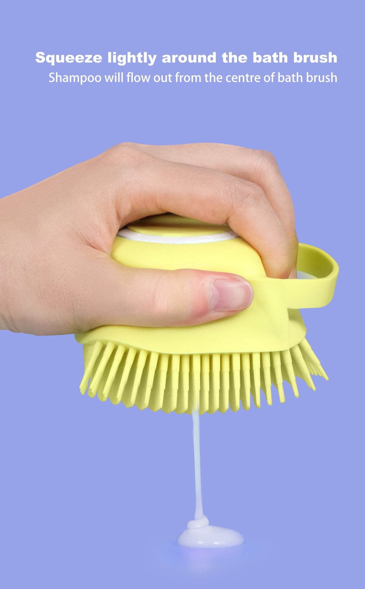 Silicone Massage Bath Body Brush With Shampoo Dispenser HP DD