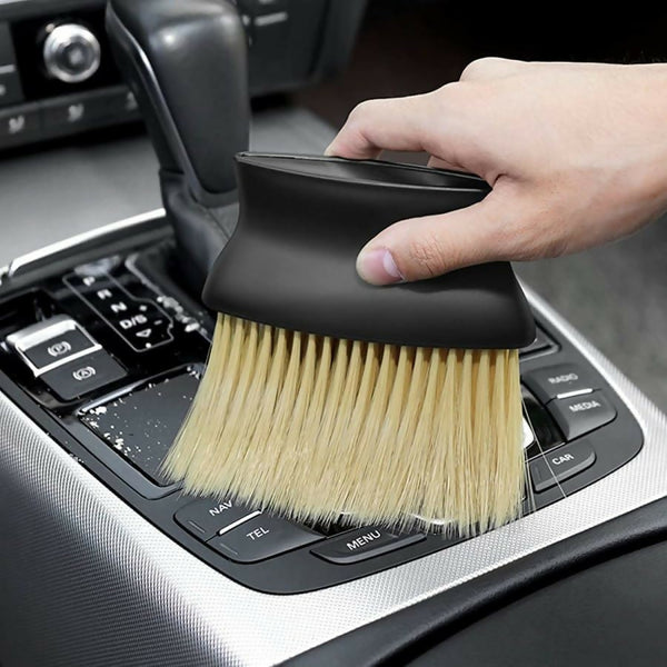 Multipurpose Soft Hair Car Cleaning Brush Dashboard, AC Vent & Interior Dust Remover Tool for Auto Detailing