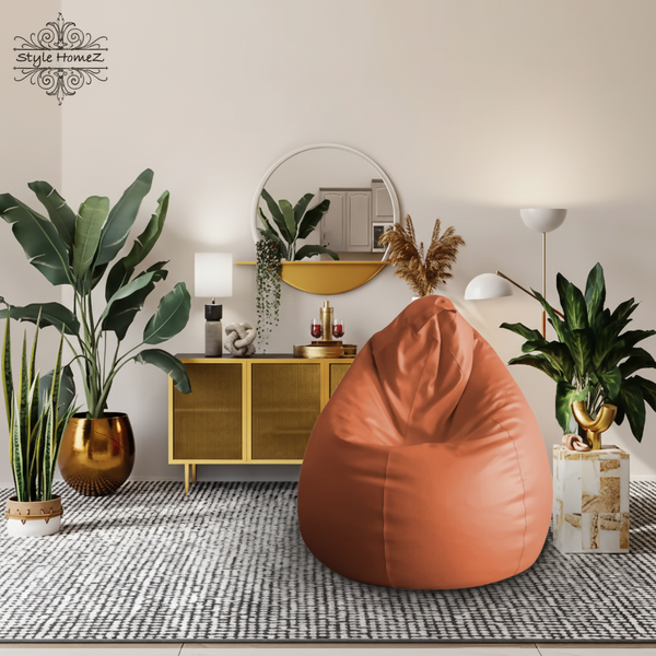 Style Homez Bean Bag Cover XXL (Tan) - Pack of 1 SUPER