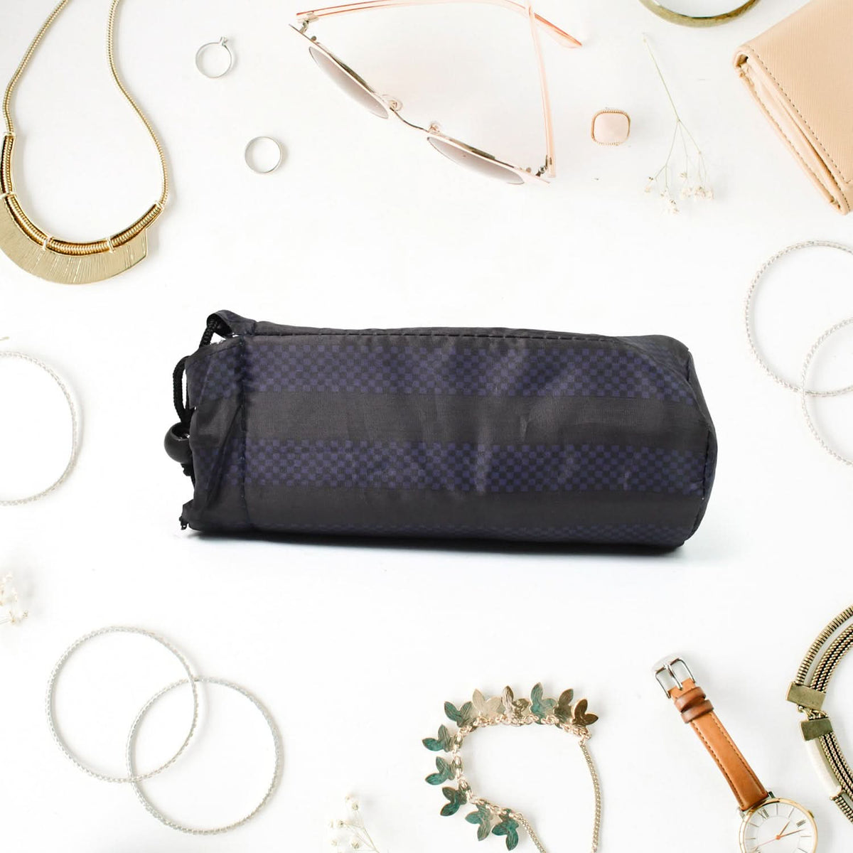Reusable Multipurpose Washable Rope Pouch Pen Pencil Stationary Case Travel (1 Pc) HP DD