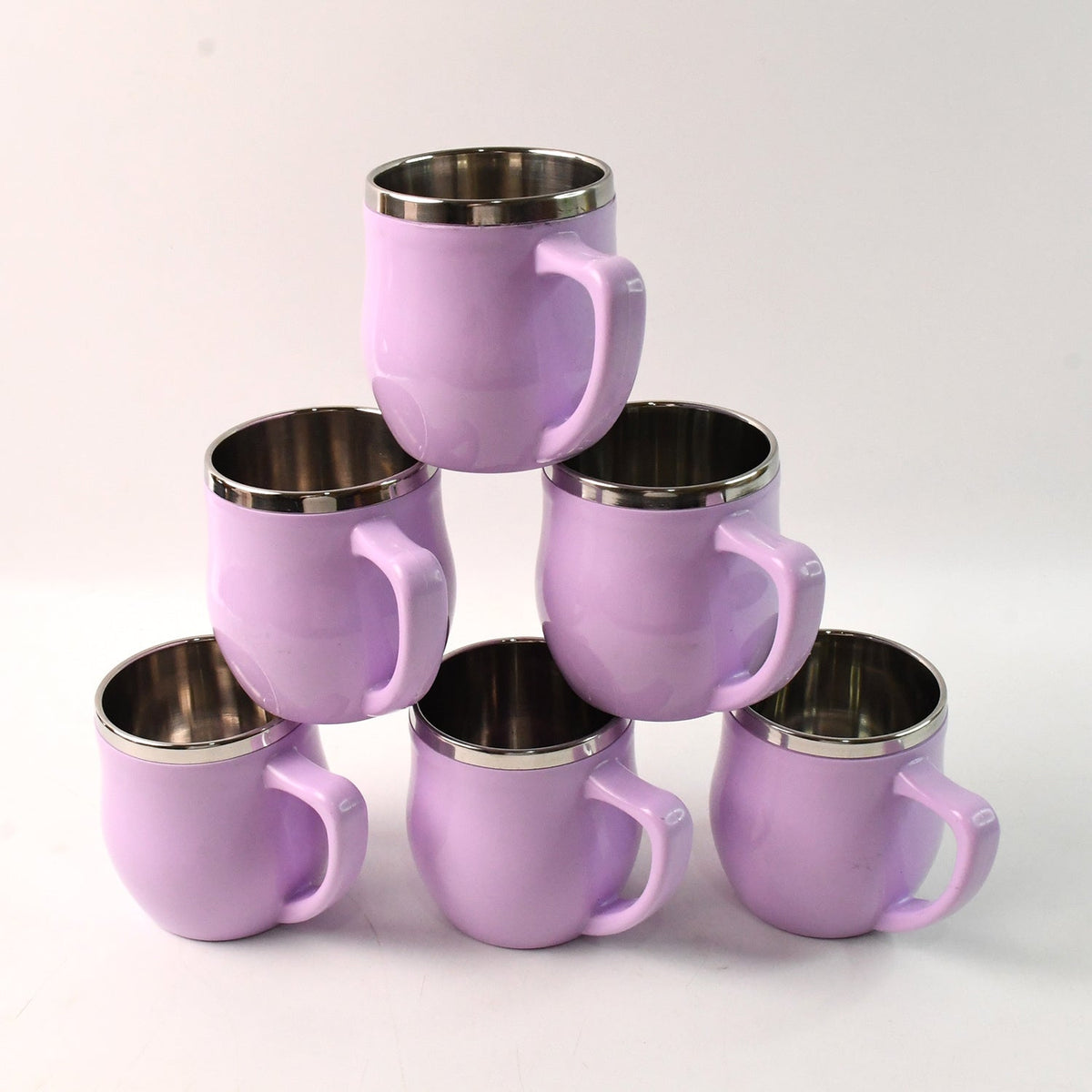 Premium Apex Chit-chat Double Wall Stainless Steel Mug Set (6pc200ml) Approx HP DD