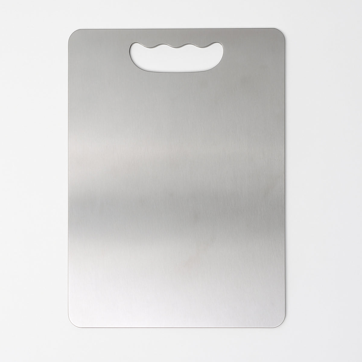 Supermom Medium Stello Stainless Steel Chopping Board – 1.5mm Thick Durable Cutting Board for Vegetables, Fruits, Meat & Kitchen Use (228 x 330 mm)
