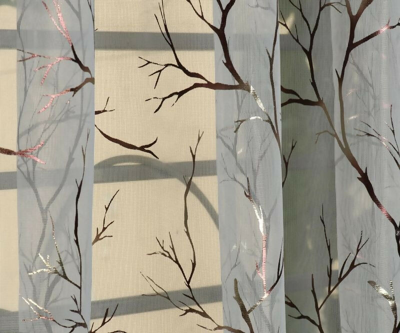 Shree Decor Sheer Transparent Net Curtain – Design 6 (900 Series) | 7FT | Lightweight Decorative for Door, Window & Pooja Room