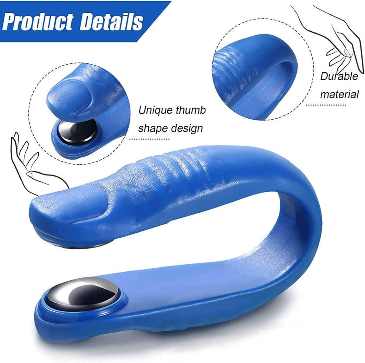 Sugar Control Acupressure Hand Pressure Point Clip Migraine Relief Clip With Magnets (1 Pc) HP DD