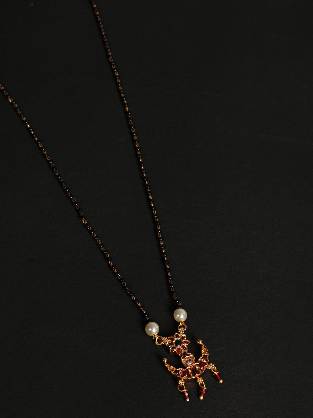 Matte Finish Kemp Designer Mangalsutra