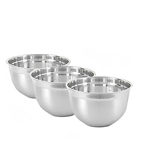 GOODLIFE Stainless Steel Bowl 12cm, 14cm and 16cm, Set of 3, Pack of (1)