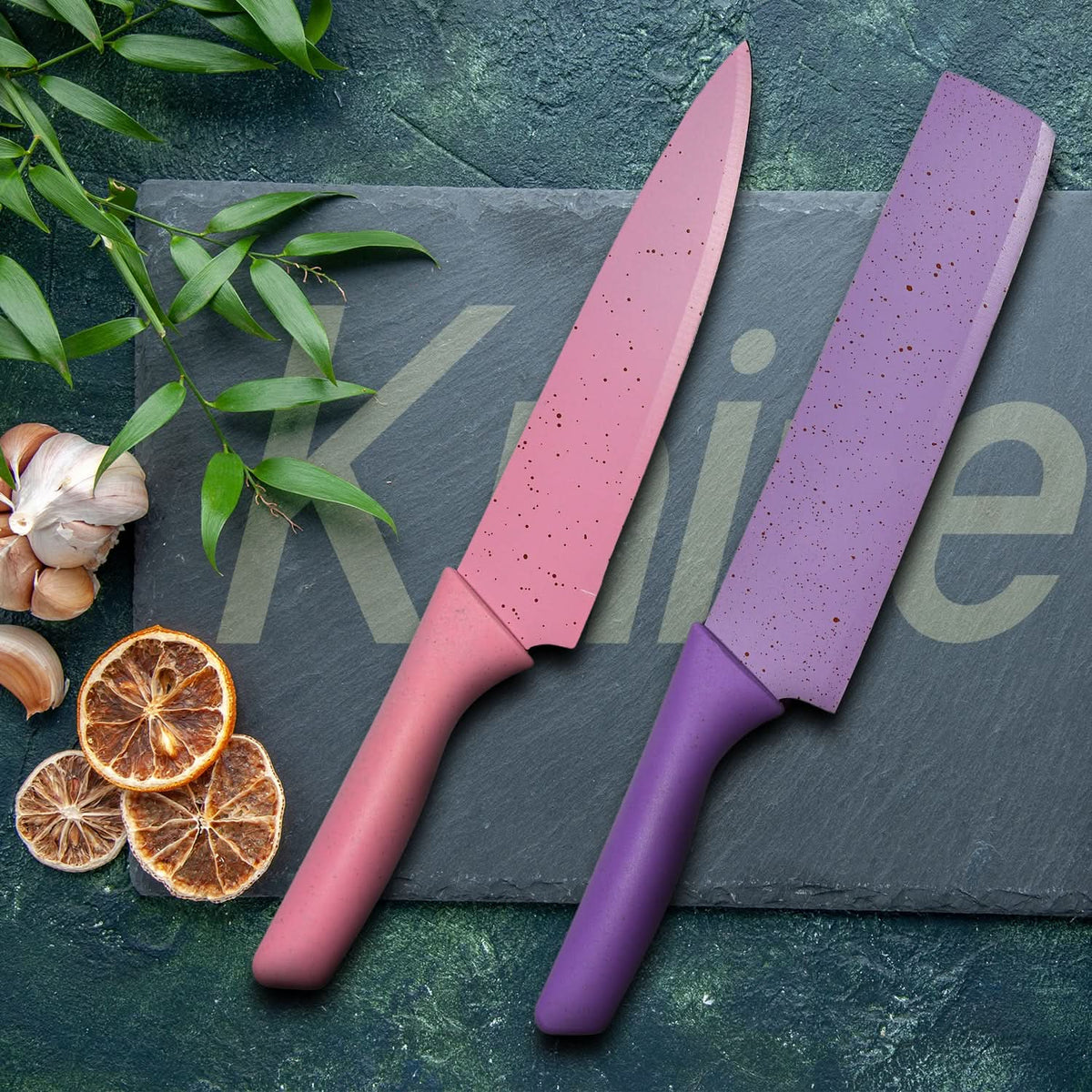 Premium 6-in-1 Kitchen Knife Set – Corrugated Blade Knives in Gift Box HP DD