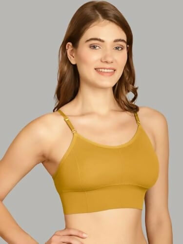 DaintyCLIQ "Easy Peasy" Women’s Sports Bra with Soft Molded Cups & Adjustable Straps (Pack of 1) DaintyCLiQ