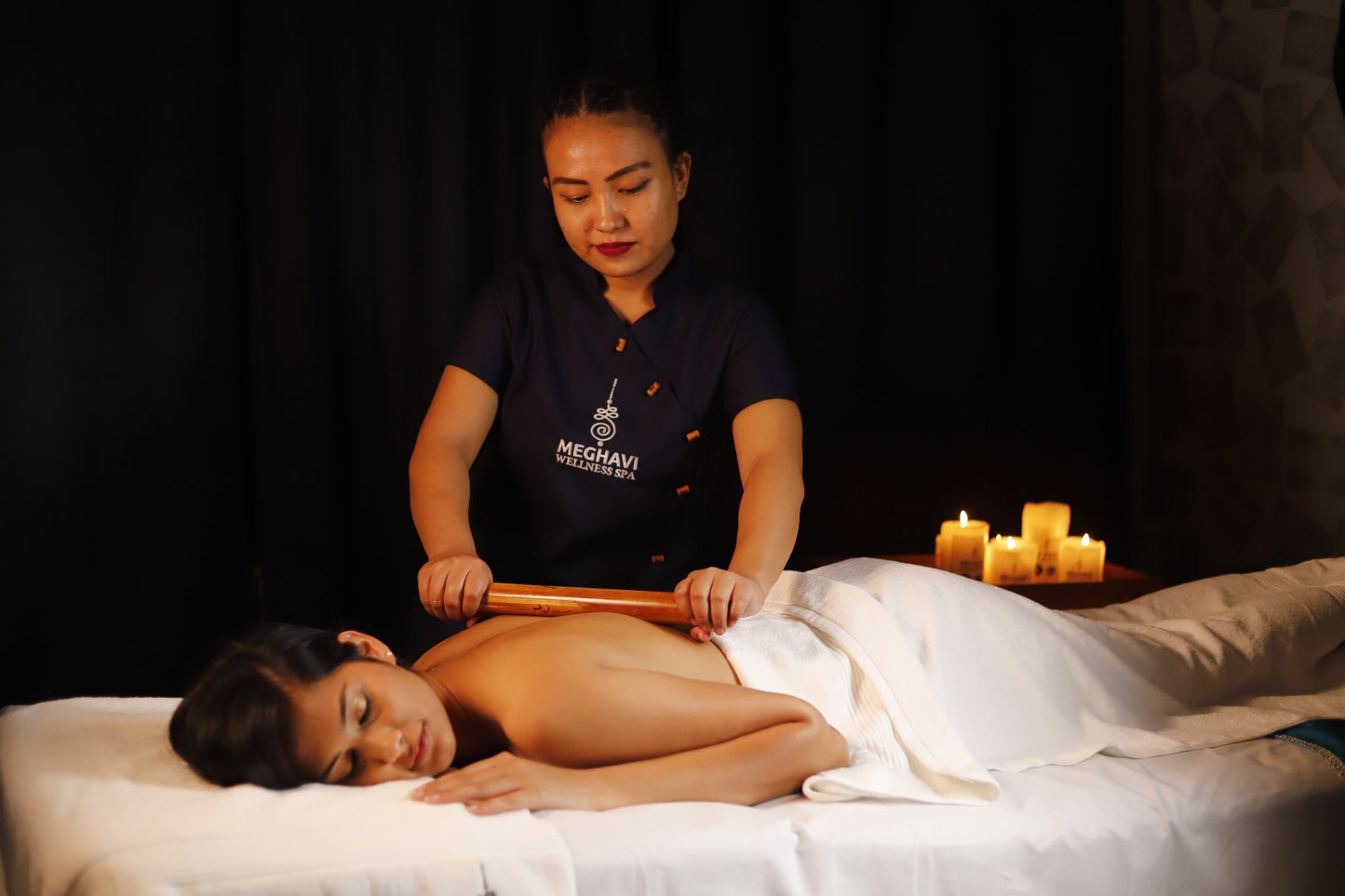 Meghavi Wellness Spa Nationwide: Full Body Massage (45 mins) + Hot Towel Wipe (10 mins). A perfect gift — for yourself or someone special.