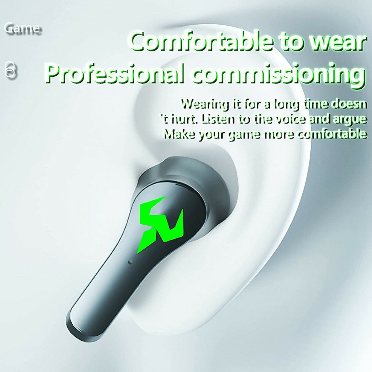 KDM Z2 SpacePods True Wireless Gaming Earbuds – Bluetooth 5.4, Up to 40 Hours Playtime, ENC, Low Latency, Type-C Fast Charging – Black