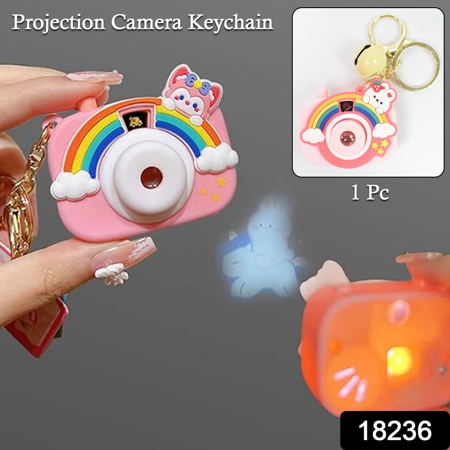 Projective Camera Keychain (1 Pc Mix Design)