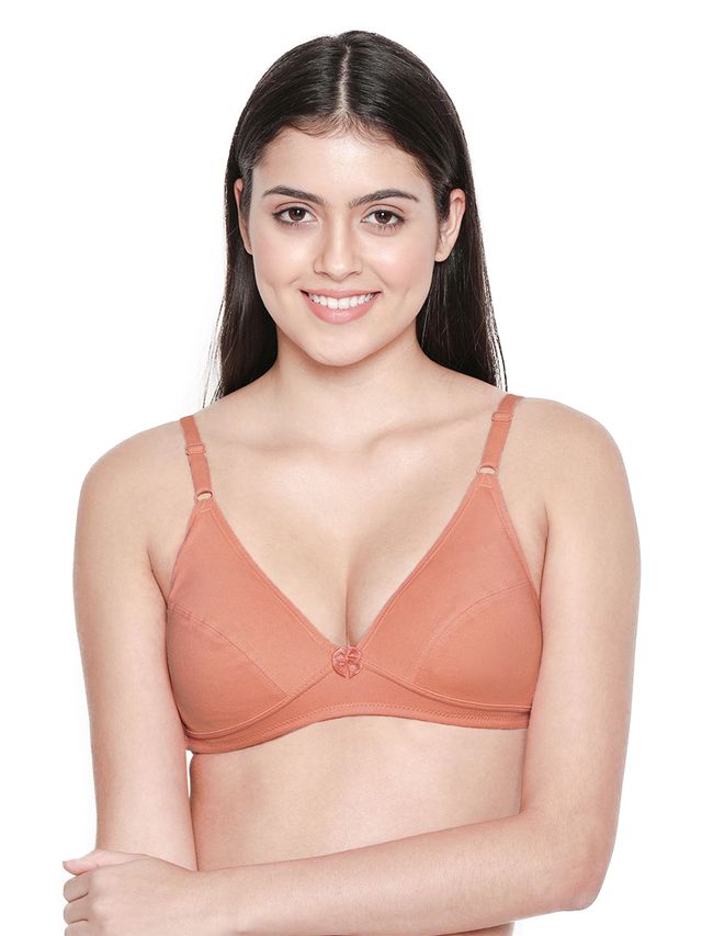 Susie Half Coverage Rose Dawn Non Padded Wirefreee Adjustable, Non Detachable Everyday Plunge Bra