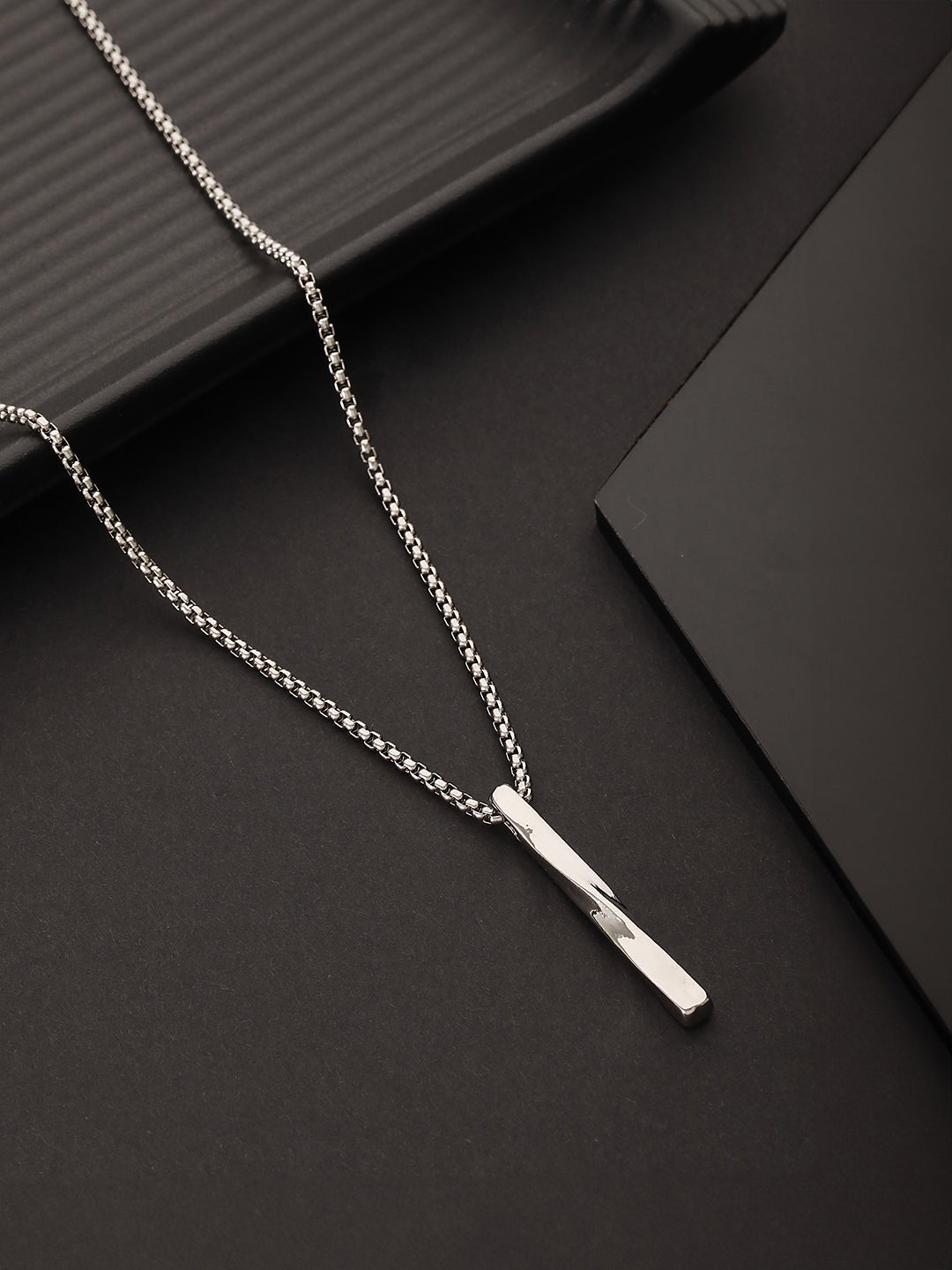 Silver-Toned Silver-Plated Necklace