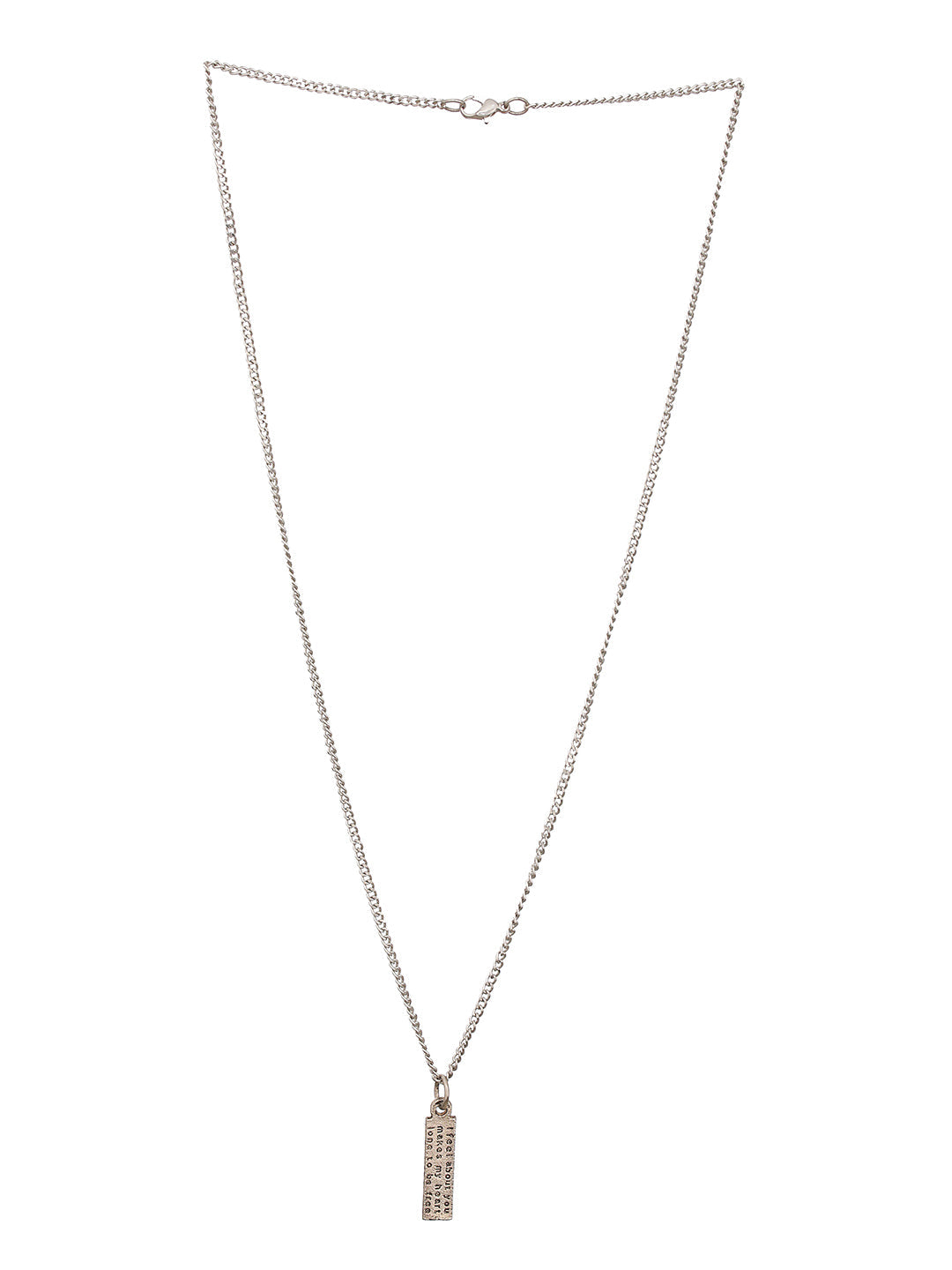 Men Silver-Plated Necklace