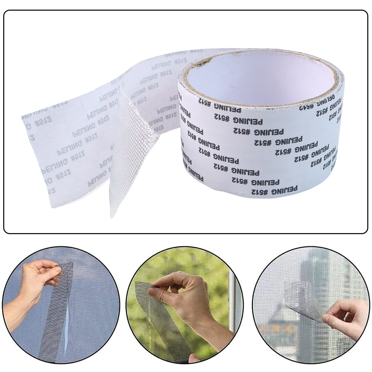Self-adhesive Mosquito Net Repair Tape 2m X 5cm Roll 1 Pc HP DD