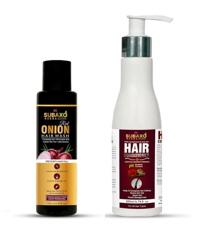 "Subaxo Herbal Hair Care Combo: Shampoo & Conditioner (120ml & 200ml)" - HalfPe