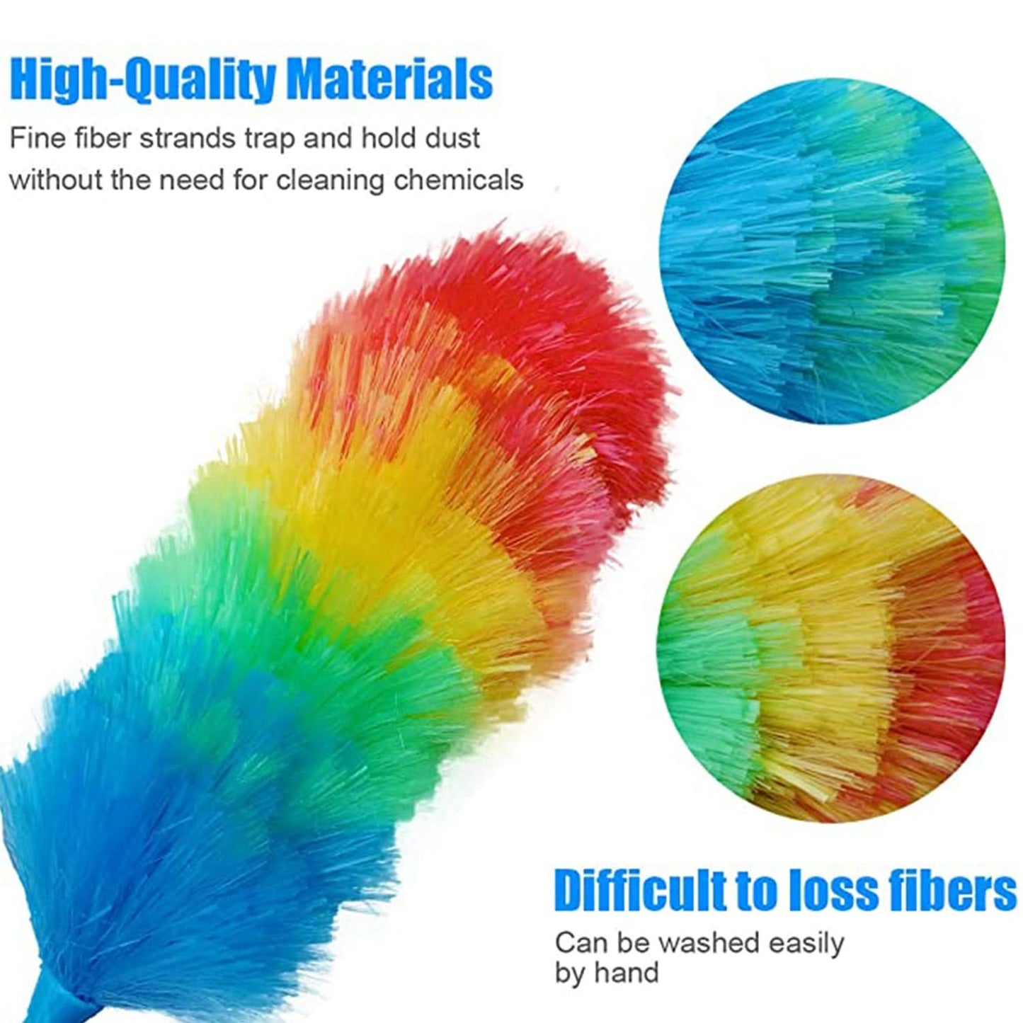Colorful Feather Duster Microfiber Duster For Cleaning Dusting Stick Dusting Brush