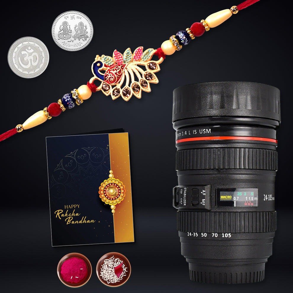 Rakhi Set With Card Coin Roli Chawal Chocolate HP DD
