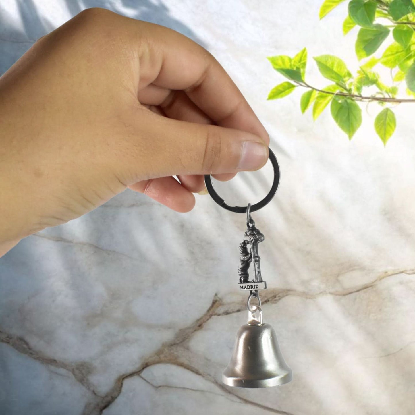 Metal Small Temple Bell Keychain Motorcycle Bell Keychain (1 Pc Mix Color)