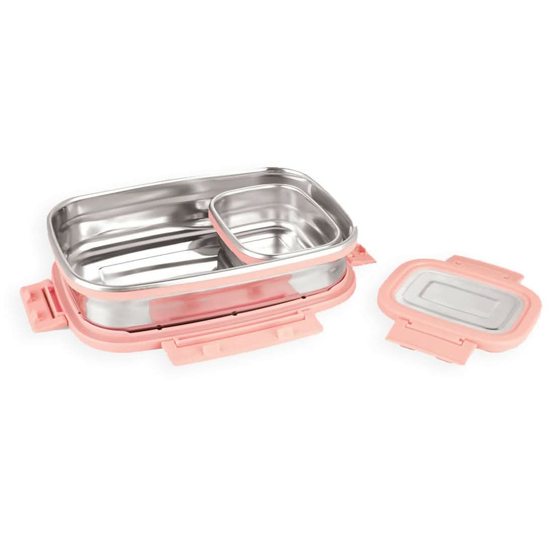 Recto Lock Steel Lunch Box (Combo of small 180ml and big 950ml) Hayagreeva Enterprises