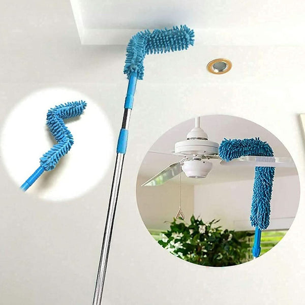 Adjustable Long-Handle Microfiber Duster – Effortless Cleaning for Ceilings & Appliances