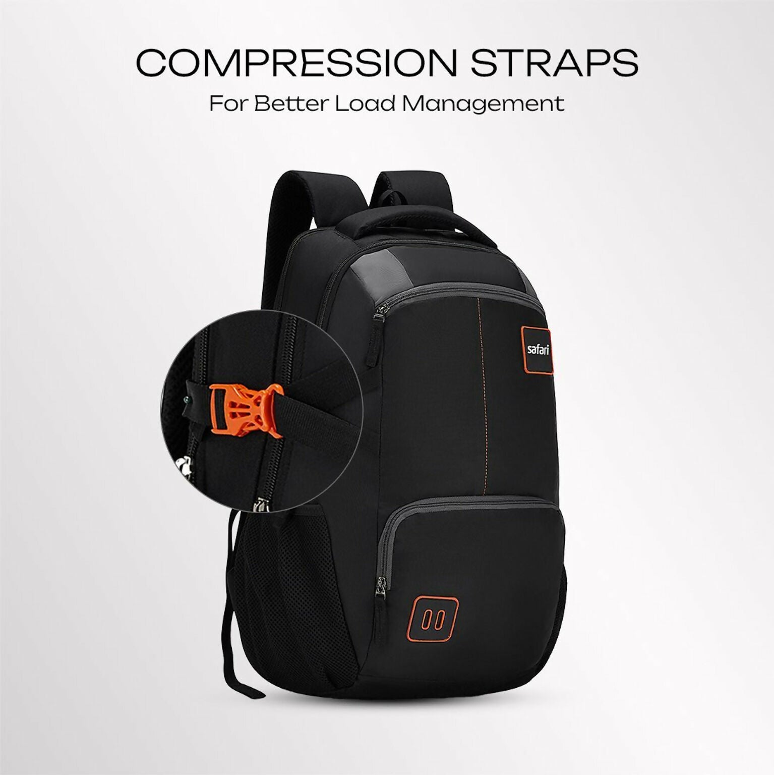 SAFARI Medium 30 L Laptop Backpack Warrior (Black)